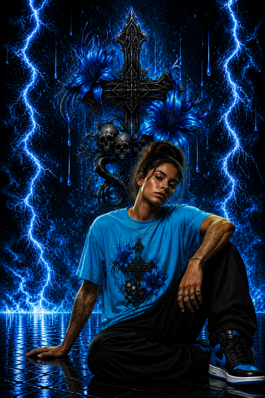 Sanctum Cross | Azure | Shirt