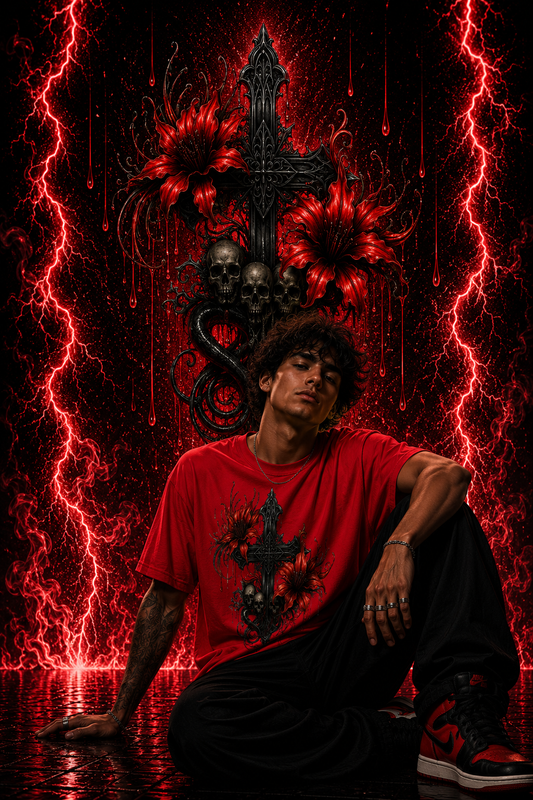 Sanctum Cross | Crimson | Shirt