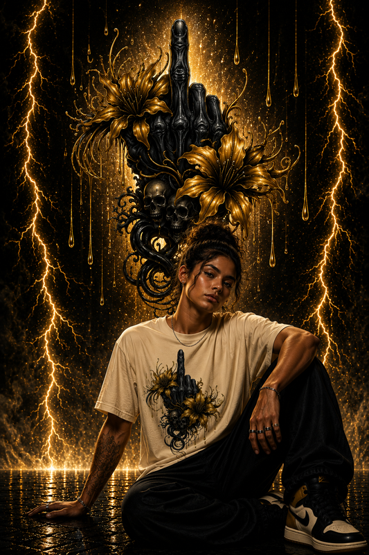 Mittelfinger | Golden | Shirt