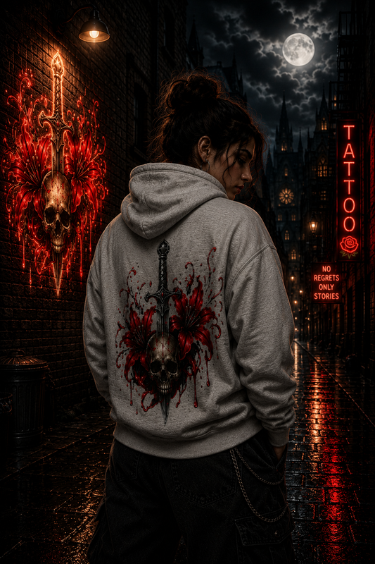 Totenkopf mit Schwert | Hoodie