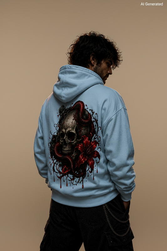 Totenkopf mit Schlange | Hoodie