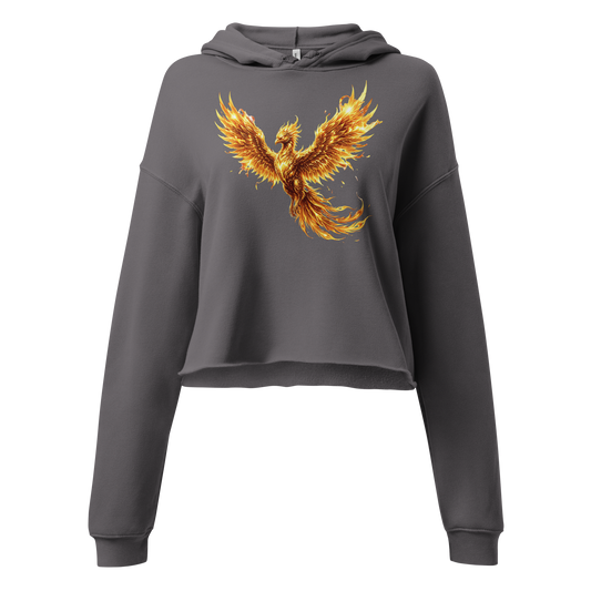 Goldener Phönix | Crop-Hoodie