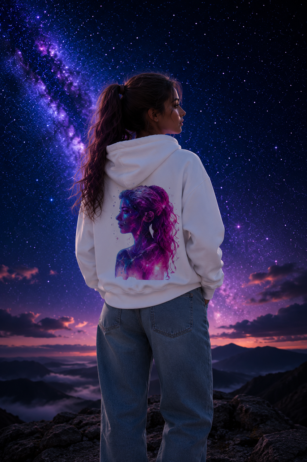 Galaxy Frau | Oversized Hoodie