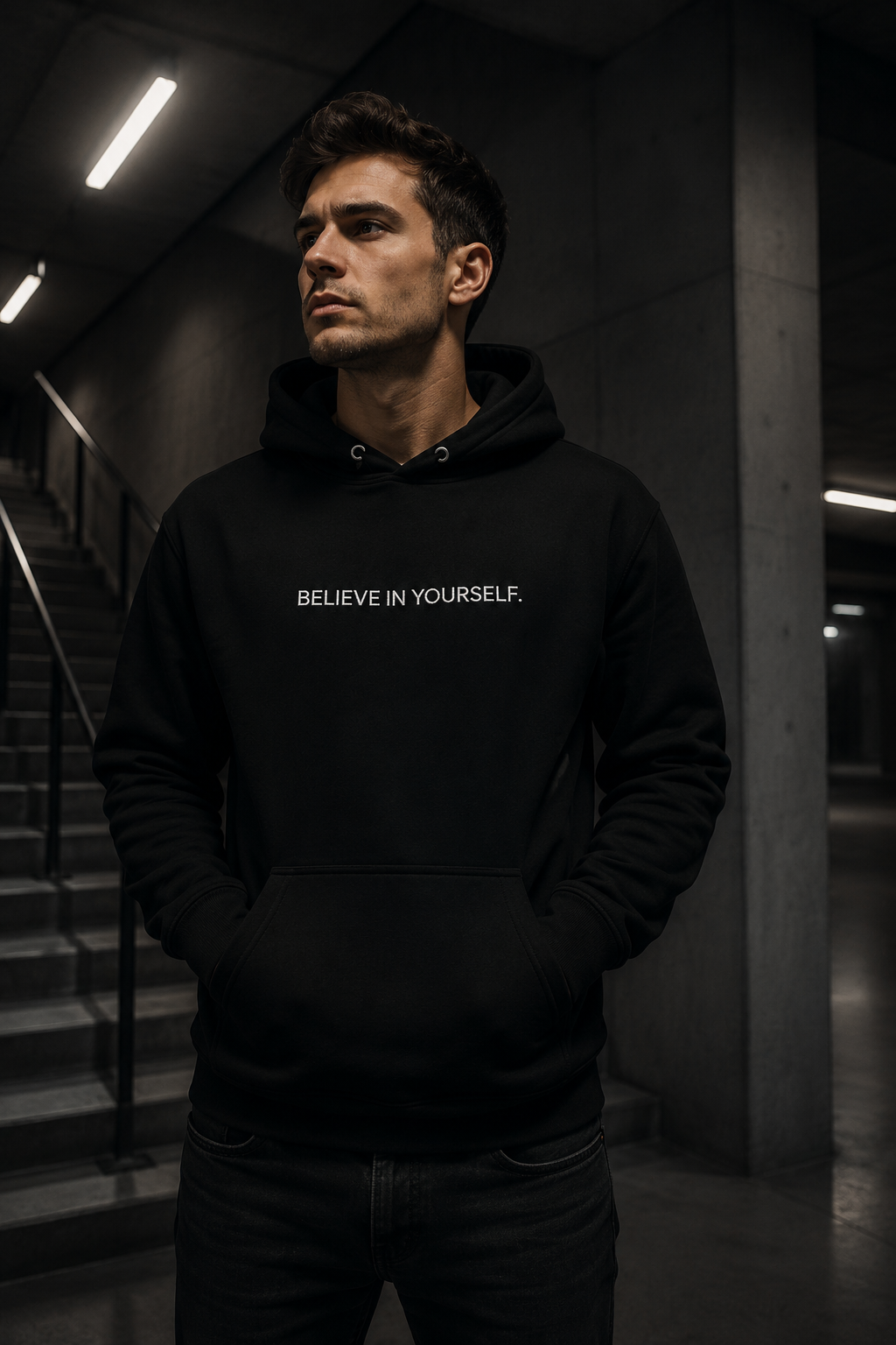 Believe in Yourself | Hoodie | Bestickt