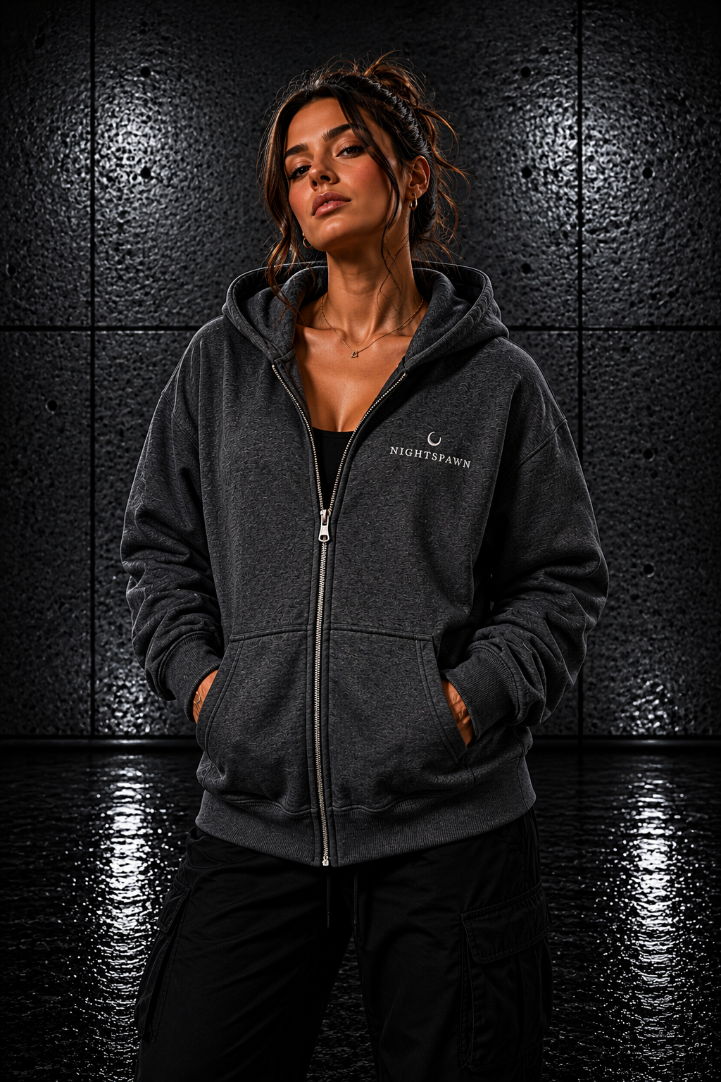 Nightspawn | Bestickt | Strickjacke