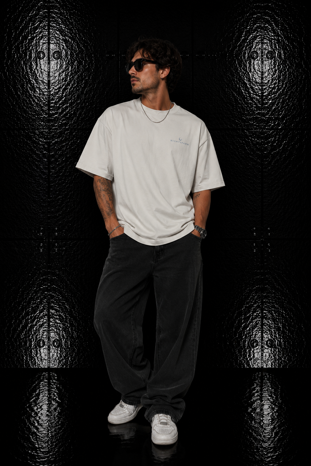 Nightspawn | Bestickt | Oversized Shirt