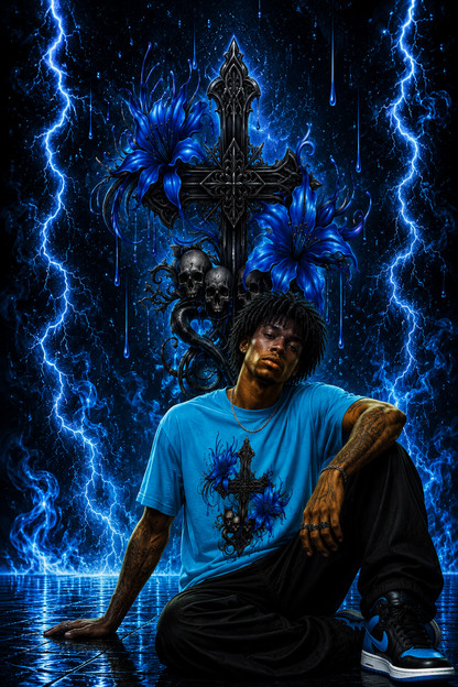 Sanctum Cross | Azure | Shirt
