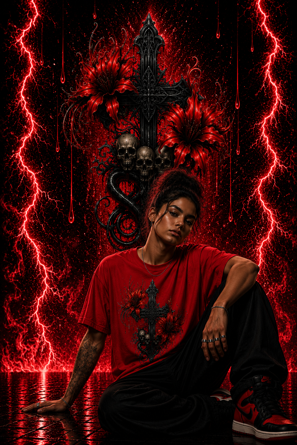 Sanctum Cross | Crimson | Shirt