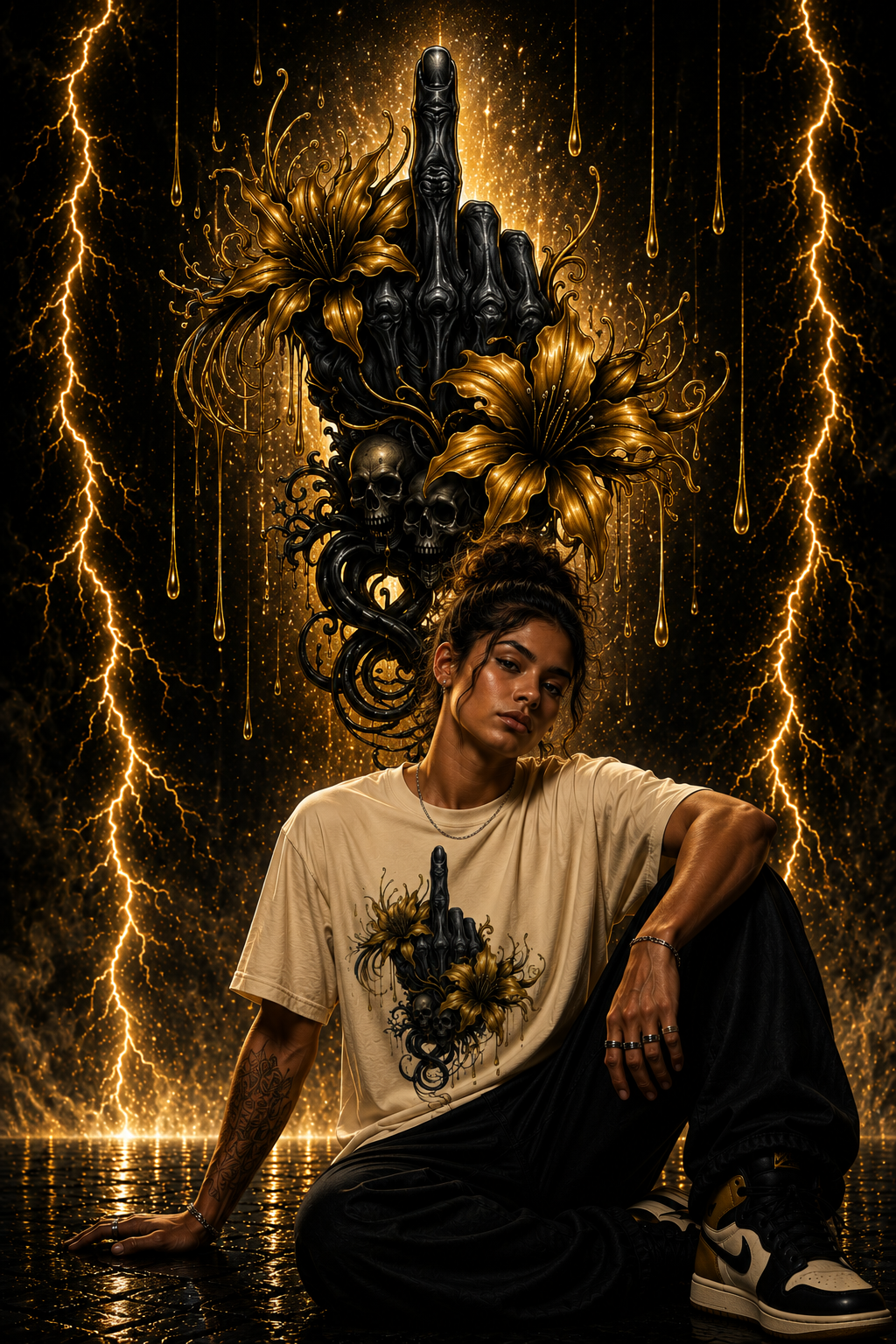 Mittelfinger | Golden | Shirt