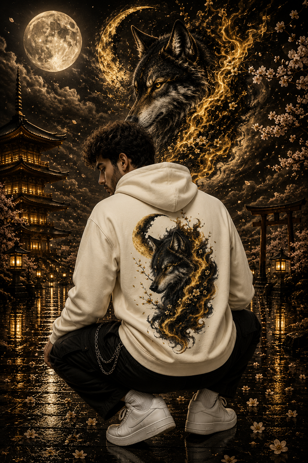 Moonbound Spirit | Golden | Hoodie