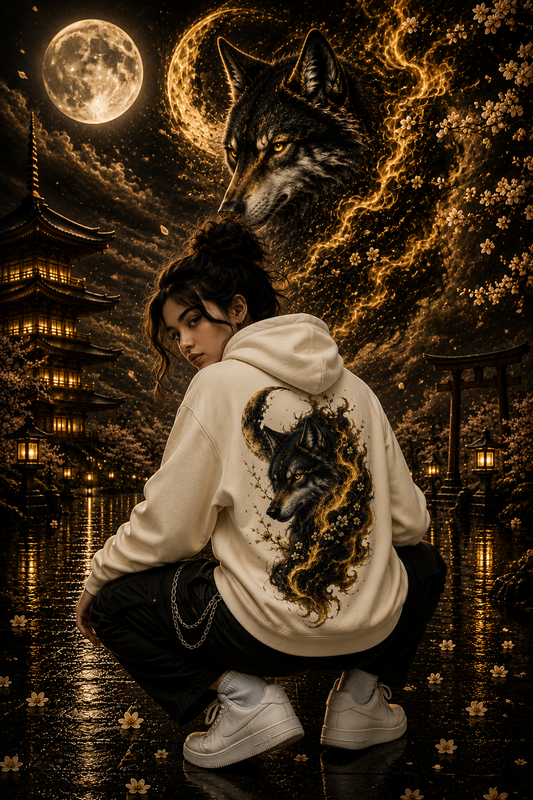 Moonbound Spirit | Golden | Hoodie