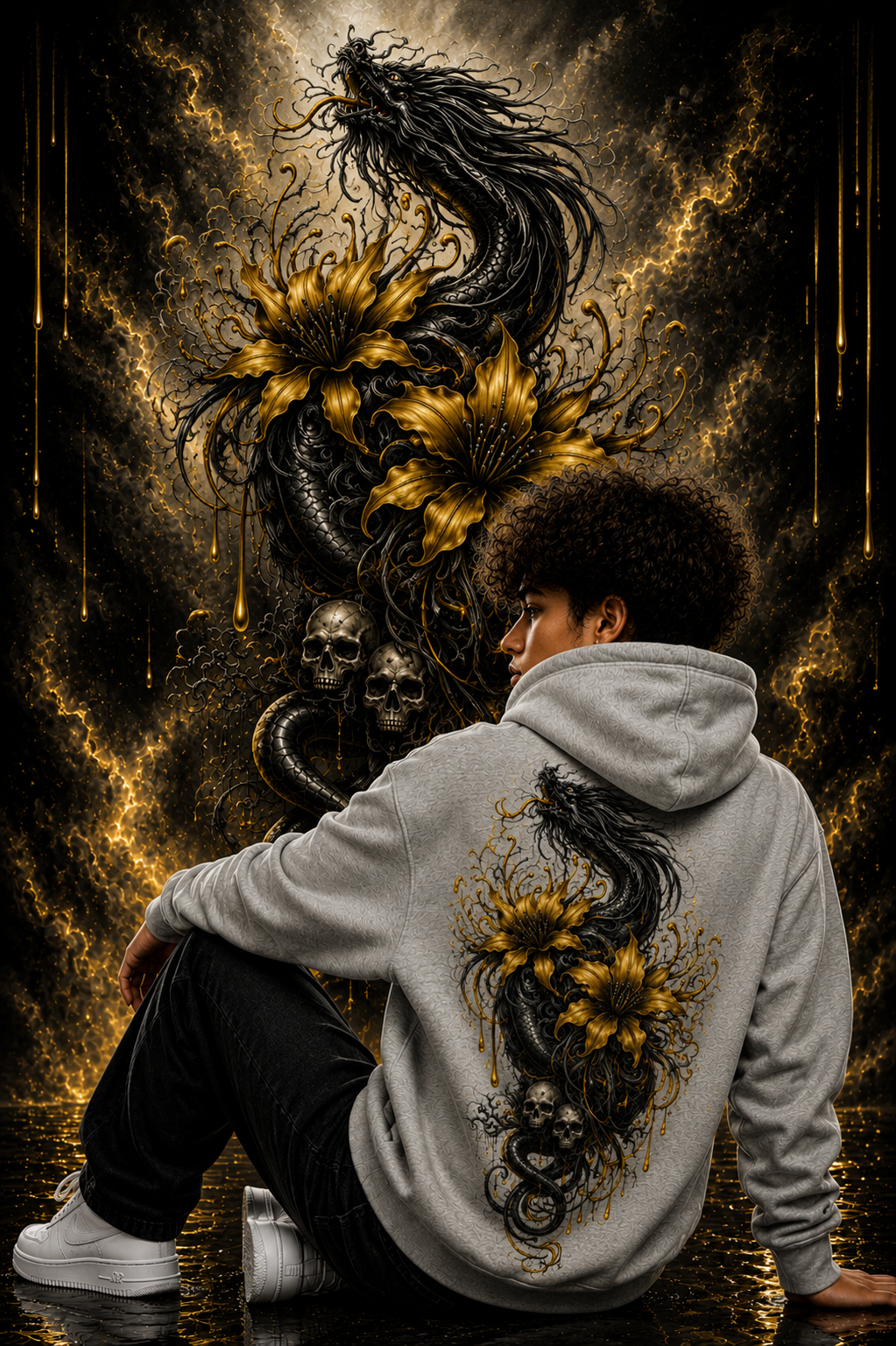 Veil Dragon - Golden Form | Hoodie
