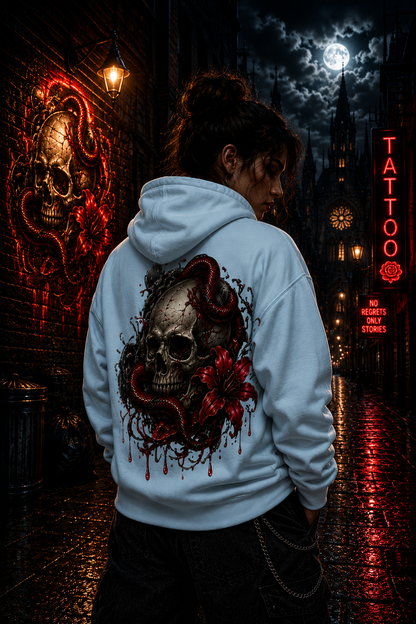 Totenkopf mit Schlange | Hoodie