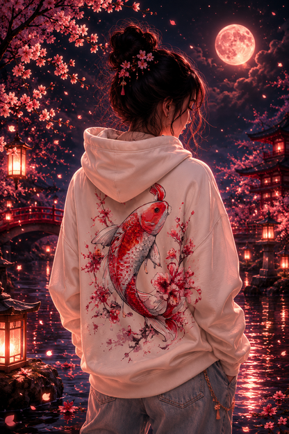 Roter Koi | Oversized Hoodie