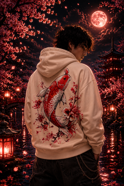 Roter Koi | Oversized Hoodie