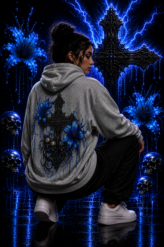 Sanctum Cross - Azure Form | Hoodie