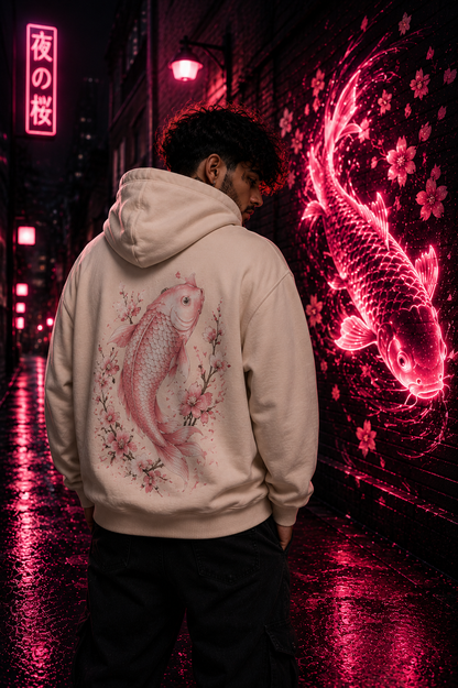 Pinker Koi | Oversized Hoodie