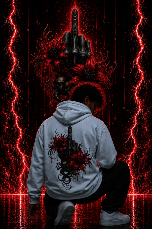 Mittelfinger Rot | Hoodie