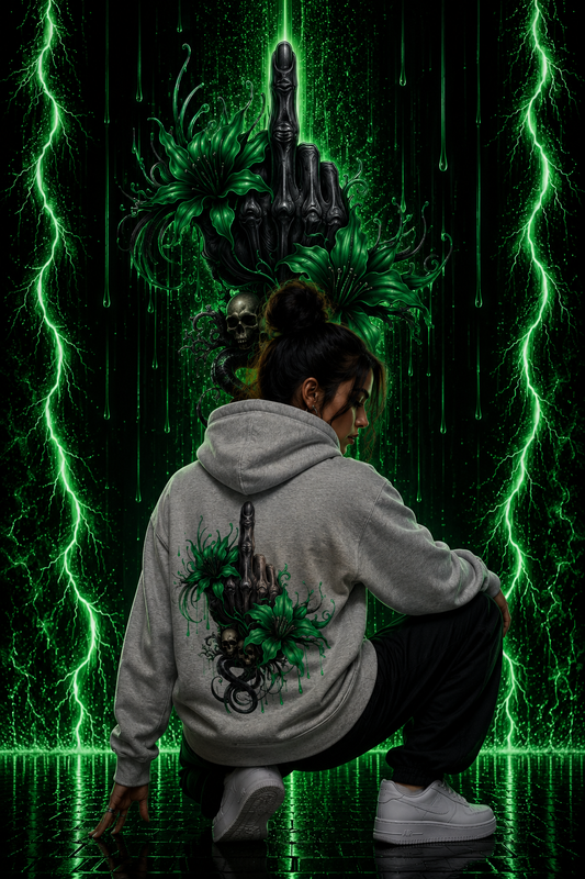 Mittelfinger Grün | Hoodie