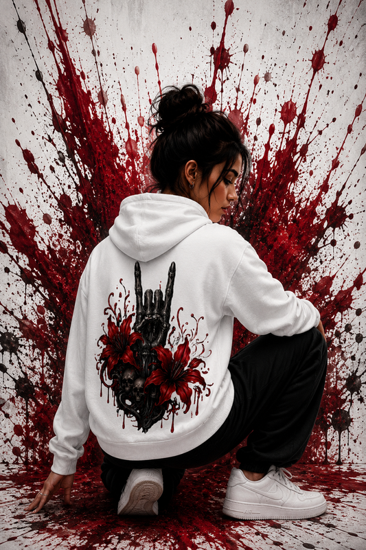 Knochenhand | Hoodie | Rot