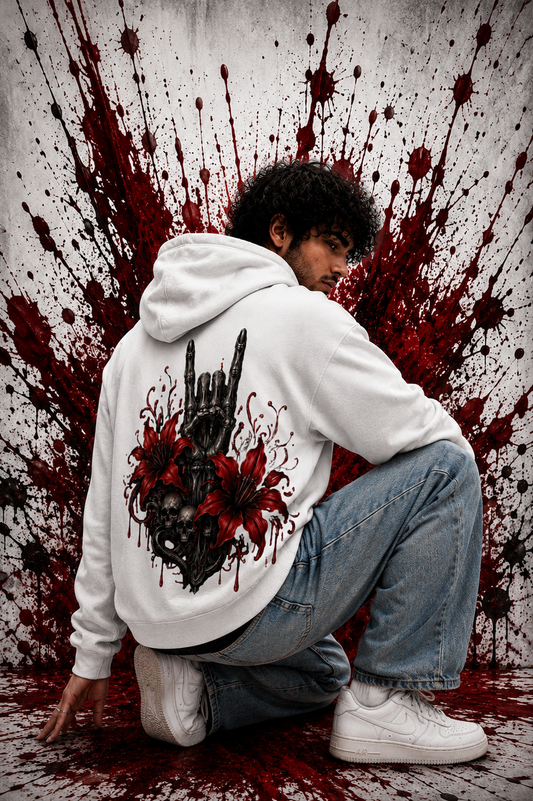 Knochenhand | Hoodie | Rot