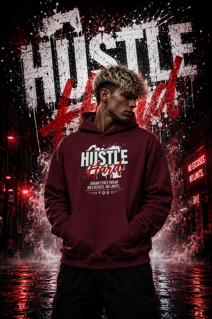Hustle Hard | Oversized Hoodie