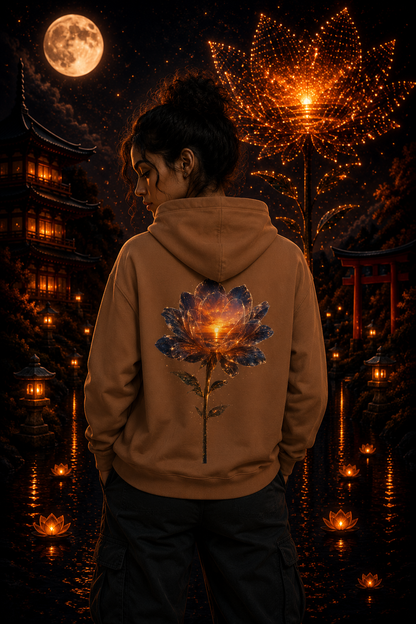 Sonnenuntergang Blume | Oversized Hoodie