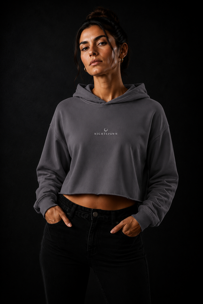 Nightspawn | Bestickt | Crop-Hoodie