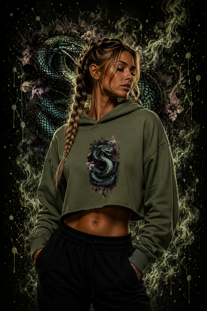 Aether Serpent | Crop-Hoodie