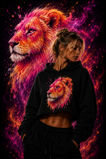 Löwenkopf | Crop-Hoodie