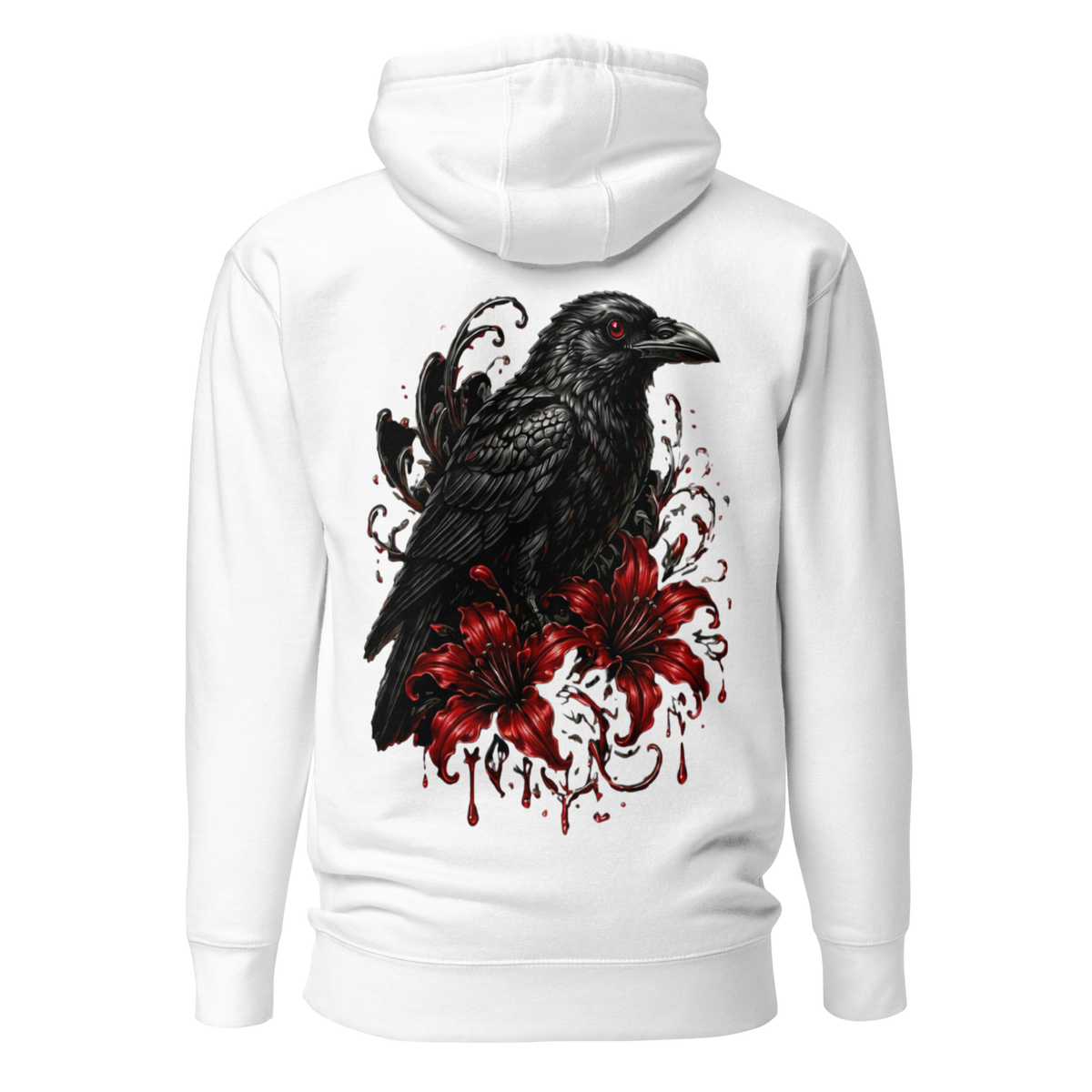 Rabe mit Lilien | Hoodie