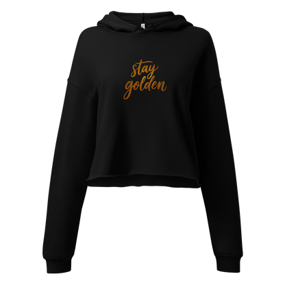 Stay Golden | Crop-Hoodie