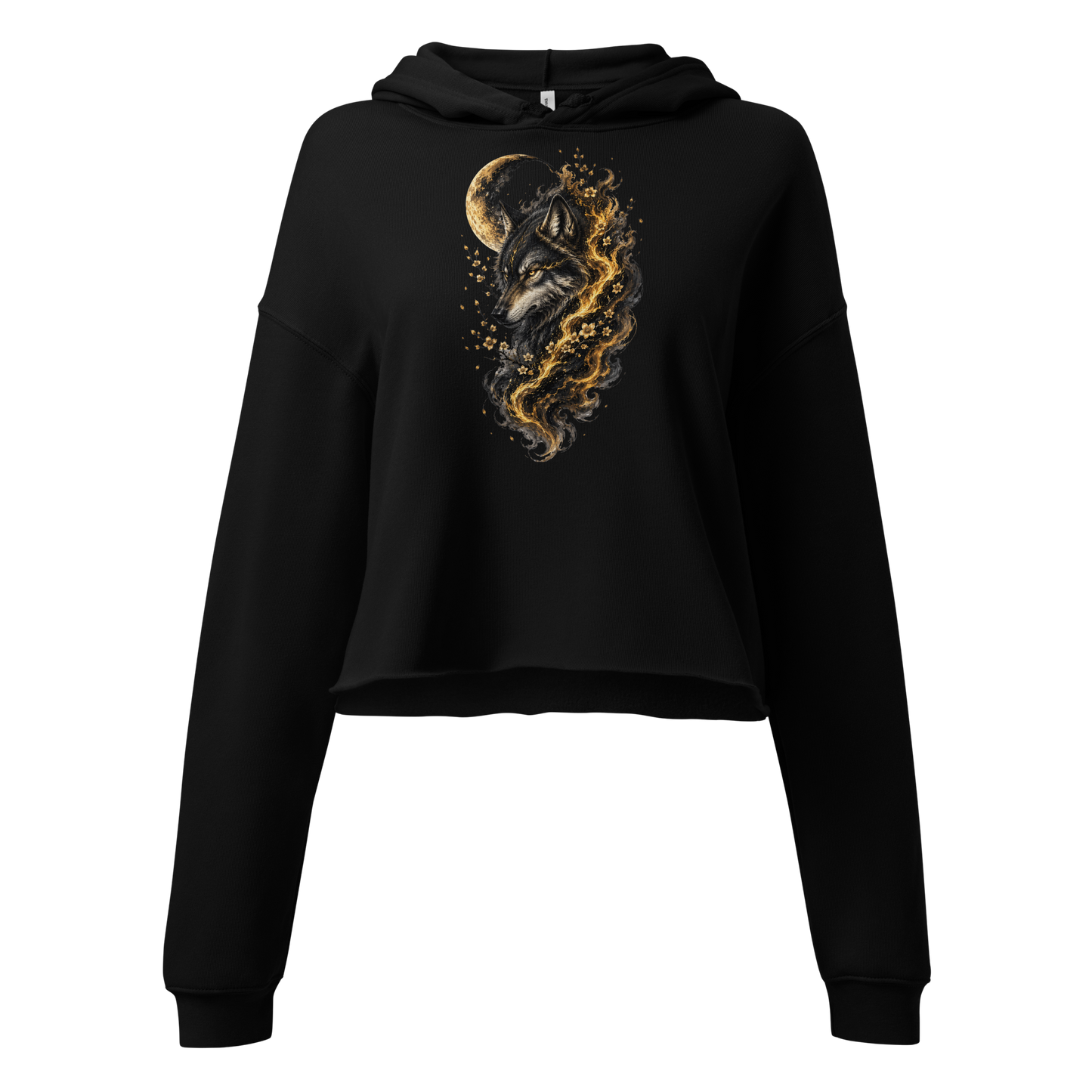 Moonbound Spirit | Golden | Crop-Hoodie