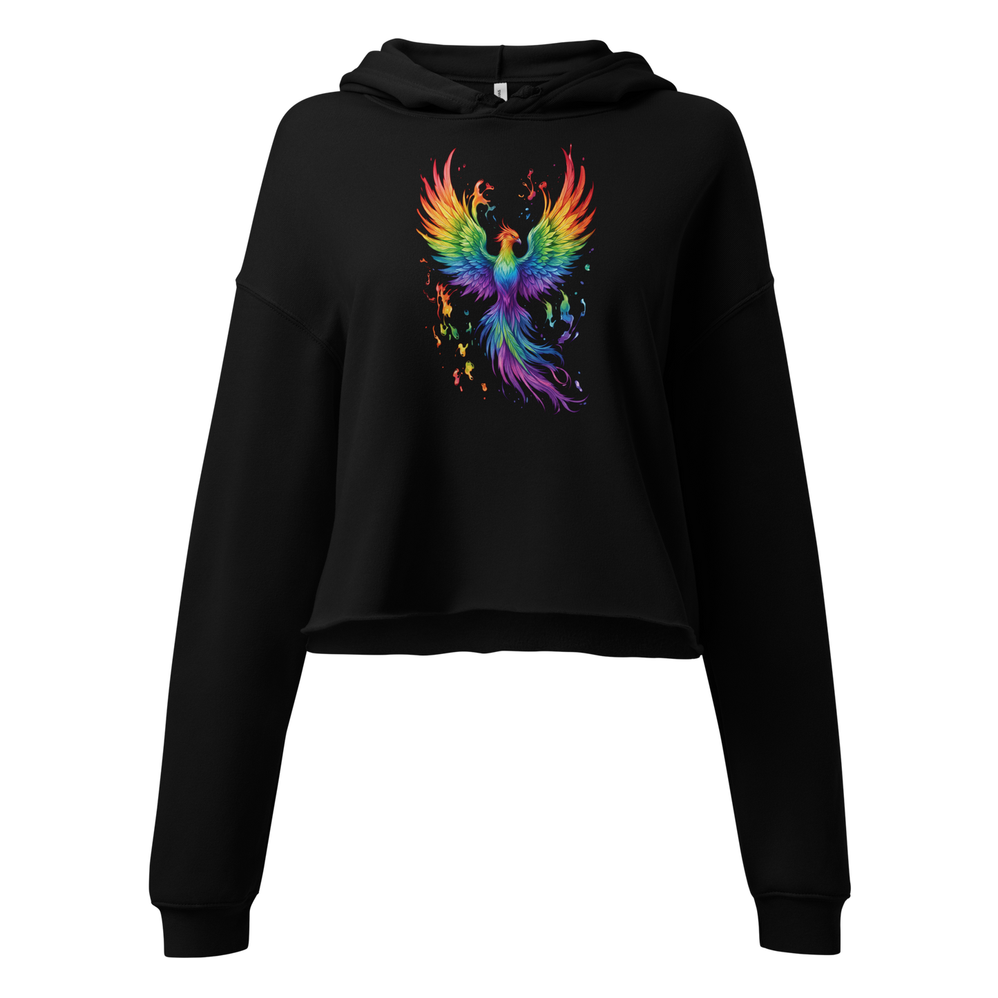 Regenbogen Phönix | Crop-Hoodie