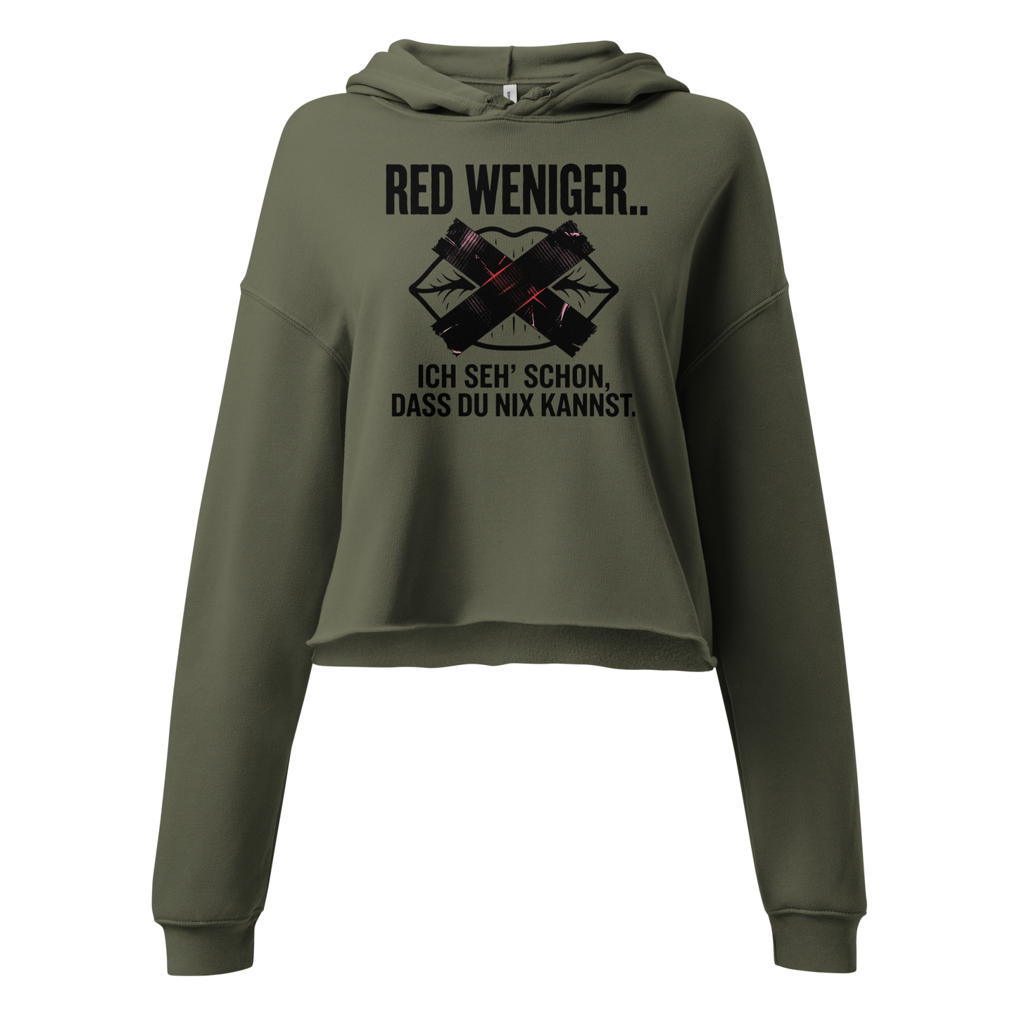 Red weniger | Crop-Hoodie