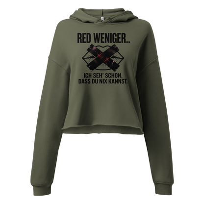 Red weniger | Crop-Hoodie