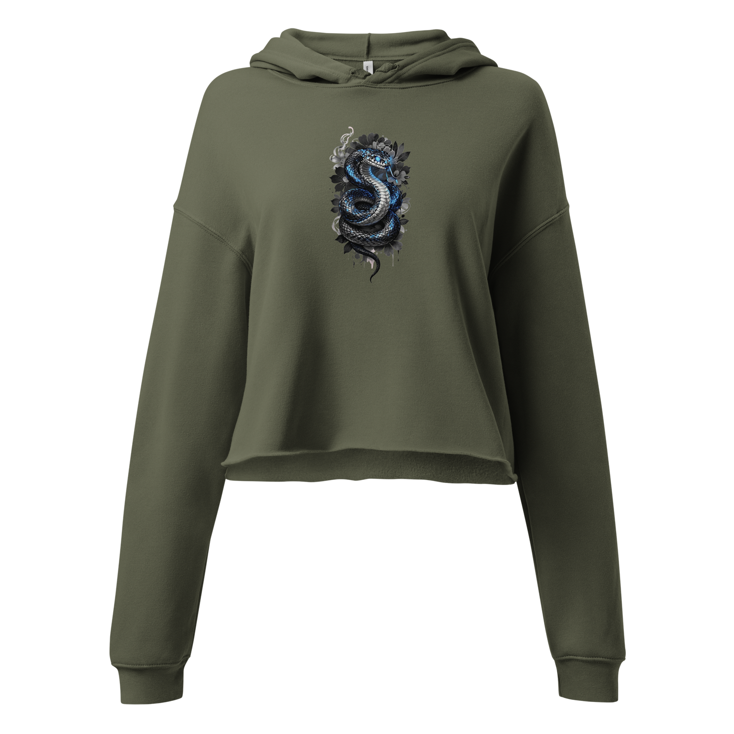 Glacier Serpent | Crop-Hoodie