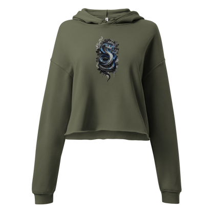 Glacier Serpent | Crop-Hoodie