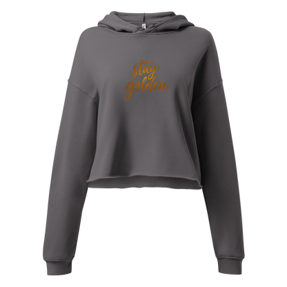 Stay Golden | Crop-Hoodie