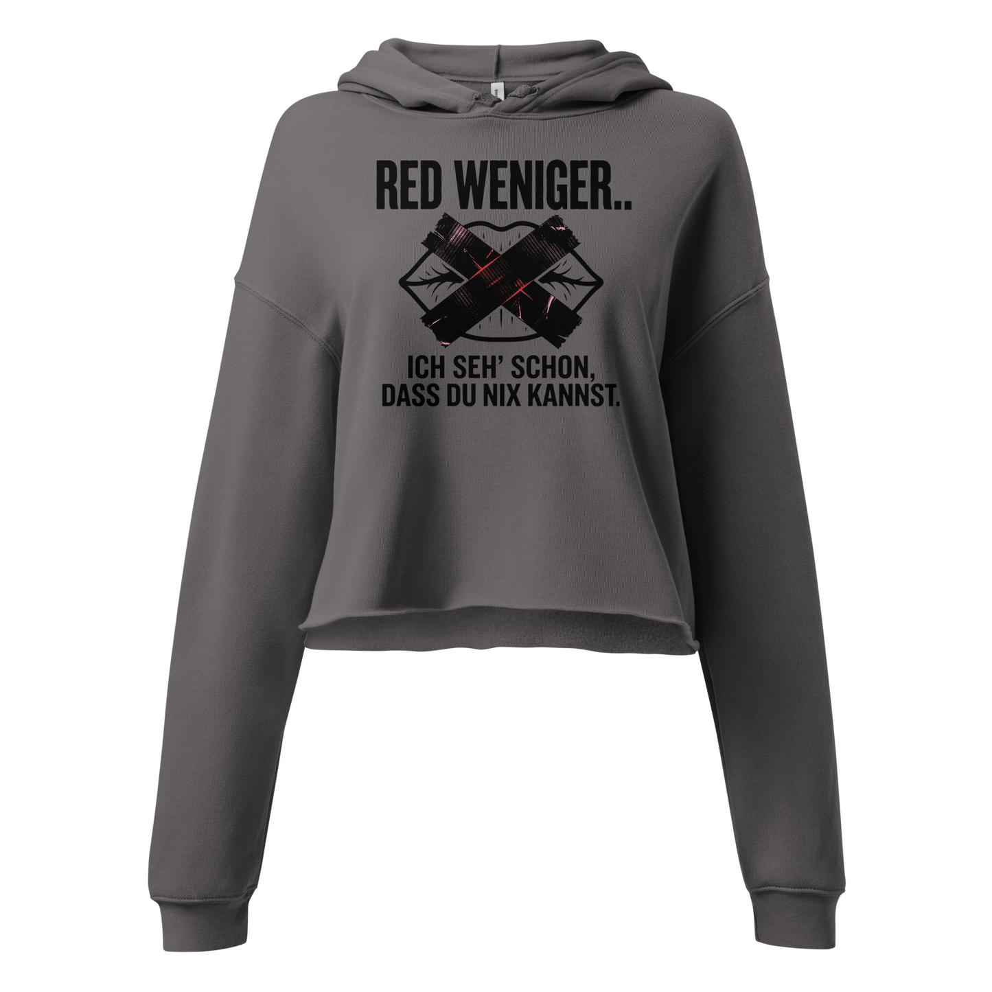 Red weniger | Crop-Hoodie