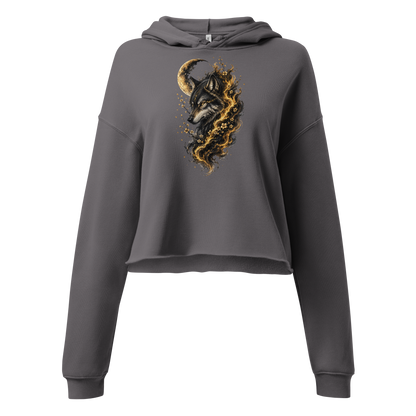 Moonbound Spirit | Golden | Crop-Hoodie