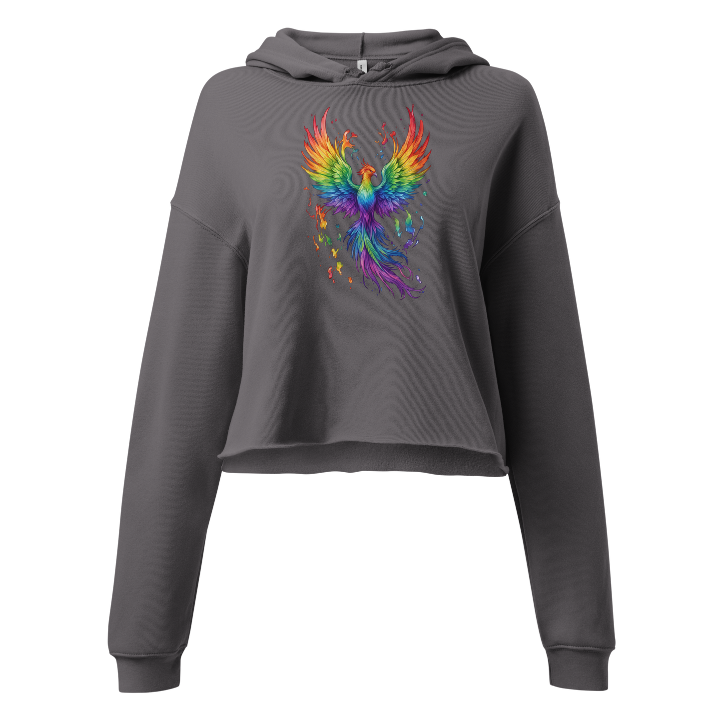 Regenbogen Phönix | Crop-Hoodie