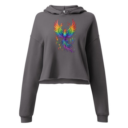 Regenbogen Phönix | Crop-Hoodie